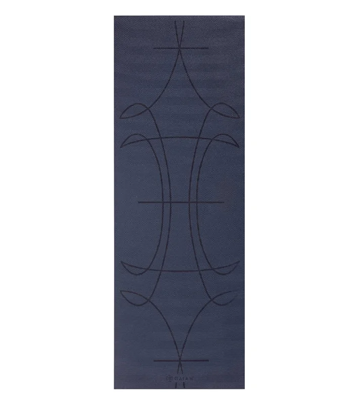 Gaiam Alignment Yoga Mat, 4mm Ink