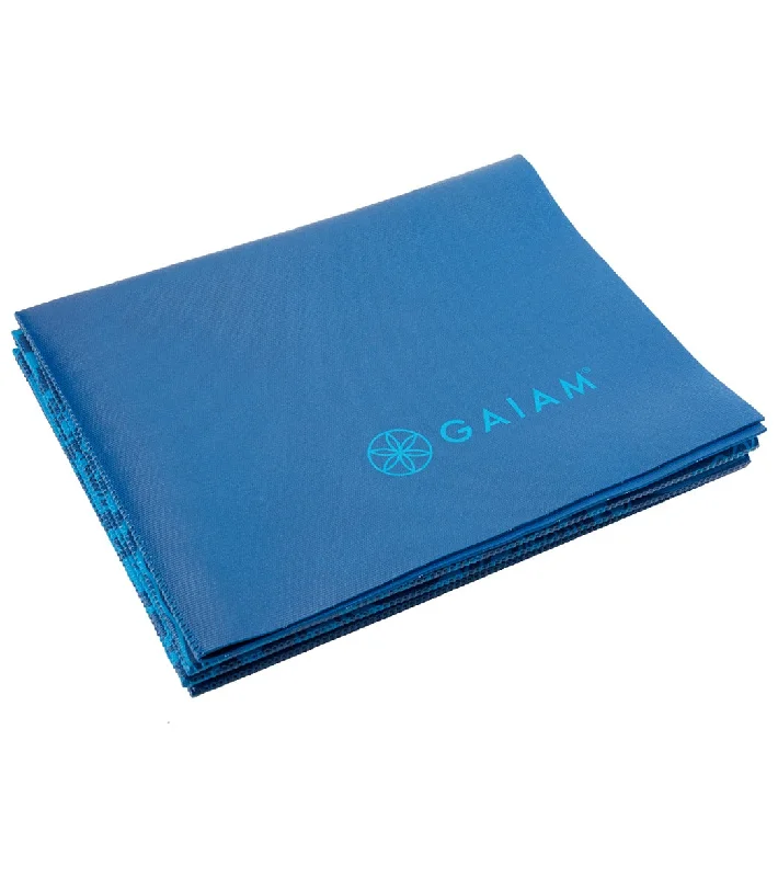 Gaiam Foldable Blue Sundial Printed Yoga Mat 68"" 2mm