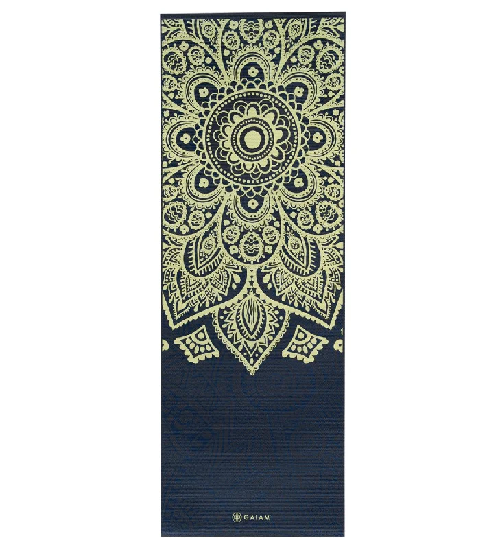 Gaiam Sundial Layers Printed Yoga Mat 68"" 6mm Extra Thick