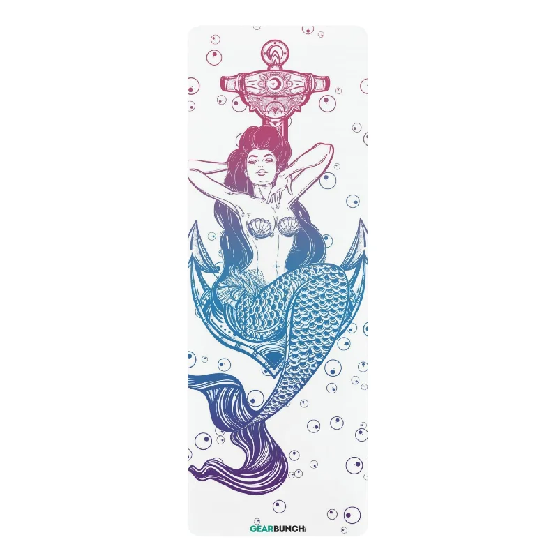 GearBunch Bright White Mermaid Yoga Mat