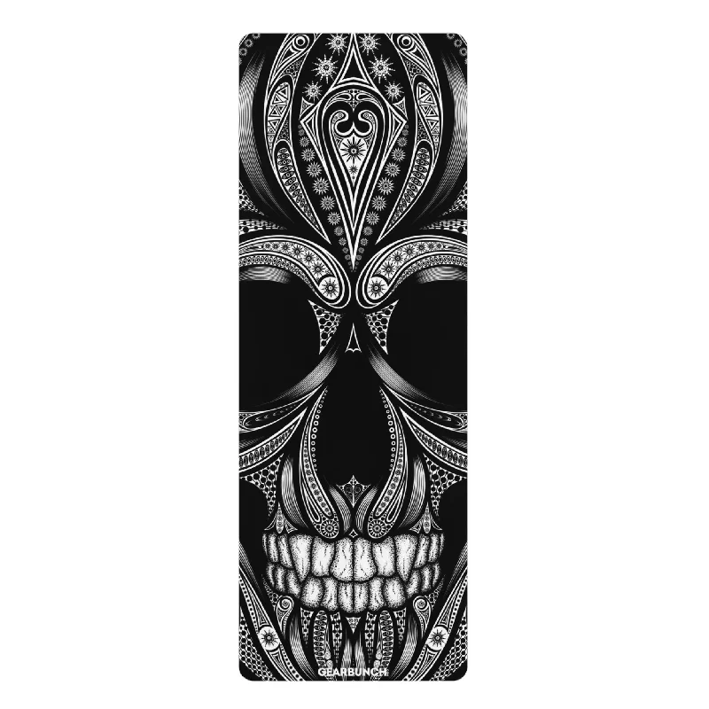 GearBunch Ornamental Single Skull Yoga Mat