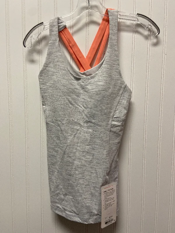 Grey & White Athletic Tank Top Lululemon, Size S