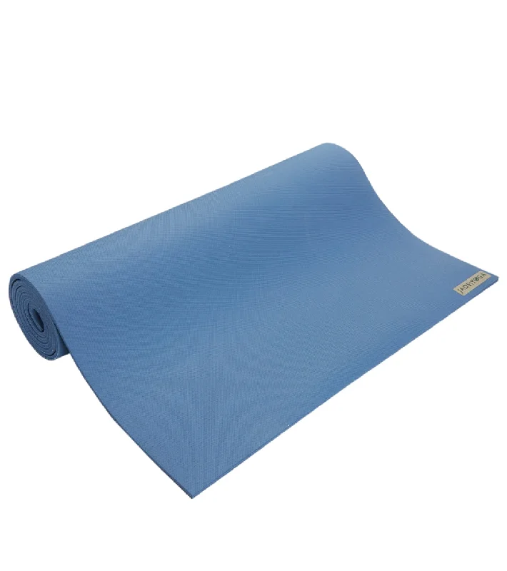 Jade Yoga Fusion Natural Rubber Yoga Mat 68"" 8mm Extra Thick Slate Blue