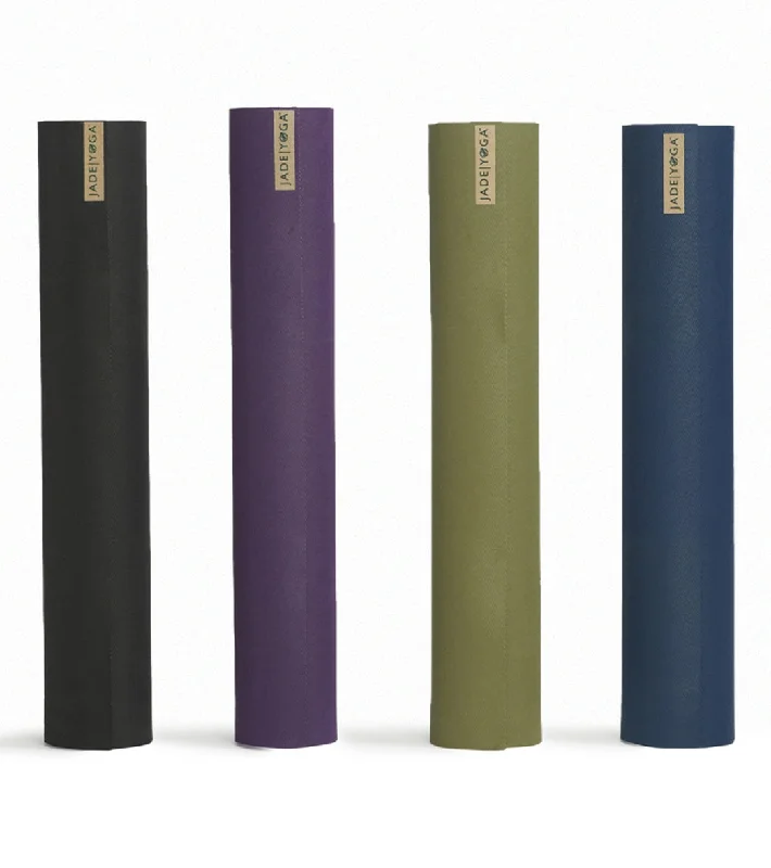 Jade Yoga Harmony Natural Rubber Yoga Mat 74"" 5mm Midnight