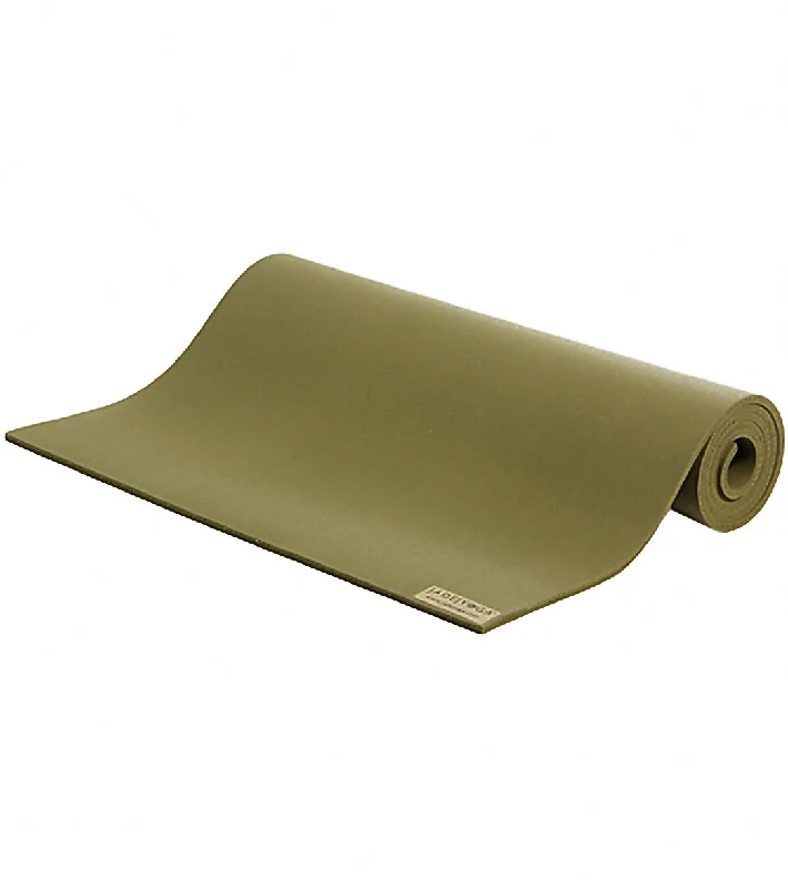 Jade Yoga Long Natural Rubber Yoga Mat 74"" 8mm Olive Green