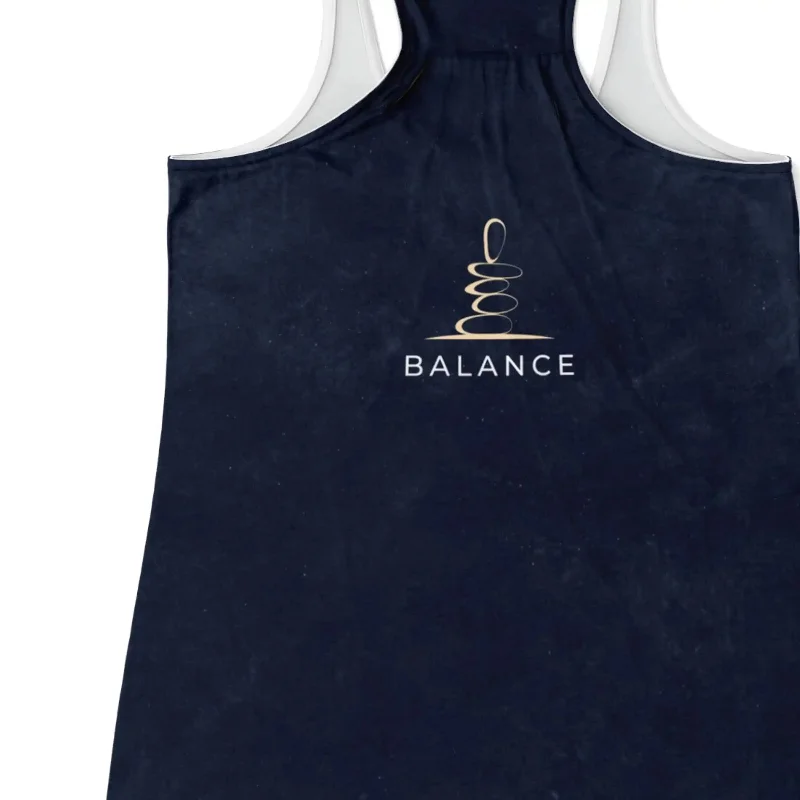 OM HEARTBEAT SPIRITUAL RACERBACK TANK TOP