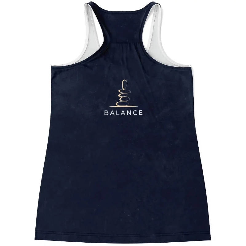 OM HEARTBEAT SPIRITUAL RACERBACK TANK TOP