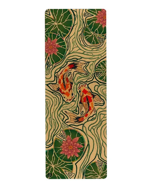 Pond of Harmony Aura Cork Yoga Mat + Plant Foam