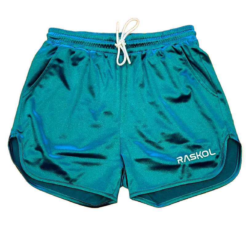 RASKOL FOREST GREEN SILK SHORTS (LIMITED EDITION)