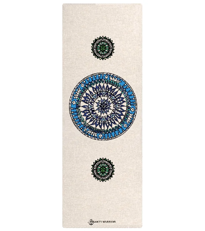 Shakti Warrior Mandala Hemp Yoga Mat 72"" 3mm