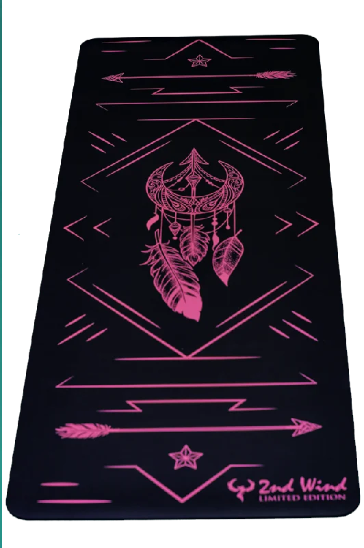 Sticky Yoga Mat- Pink Black BOHO