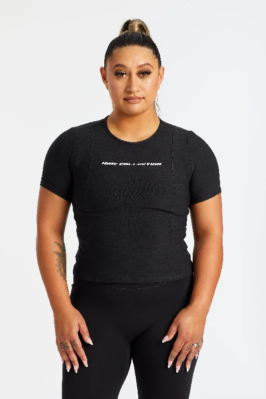 HINE TRAINING CROP TEE - ONYX