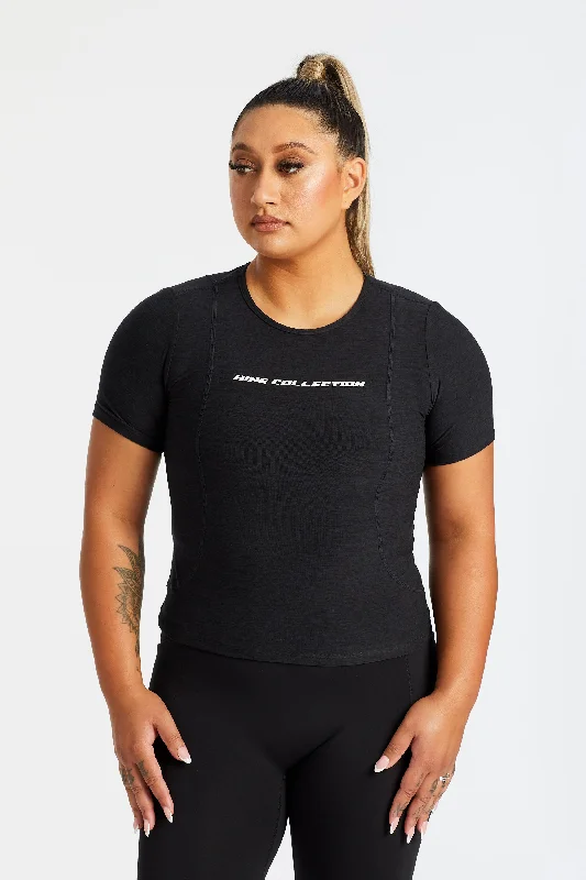 HINE TRAINING CROP TEE - ONYX