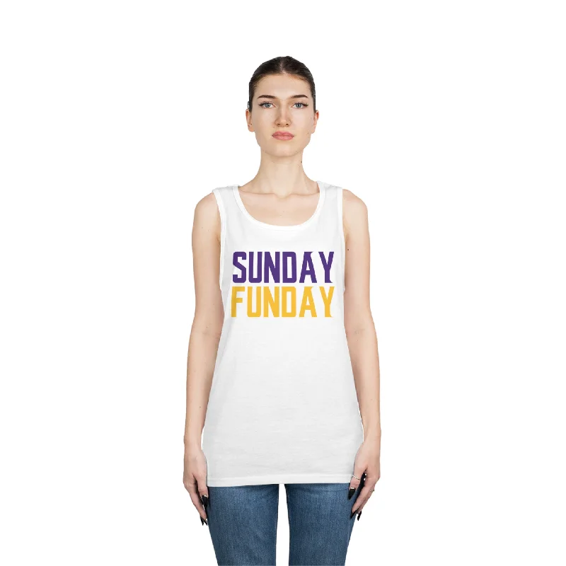 Unisex Heavy Cotton Tank Top - SUNDAY FUNDAY