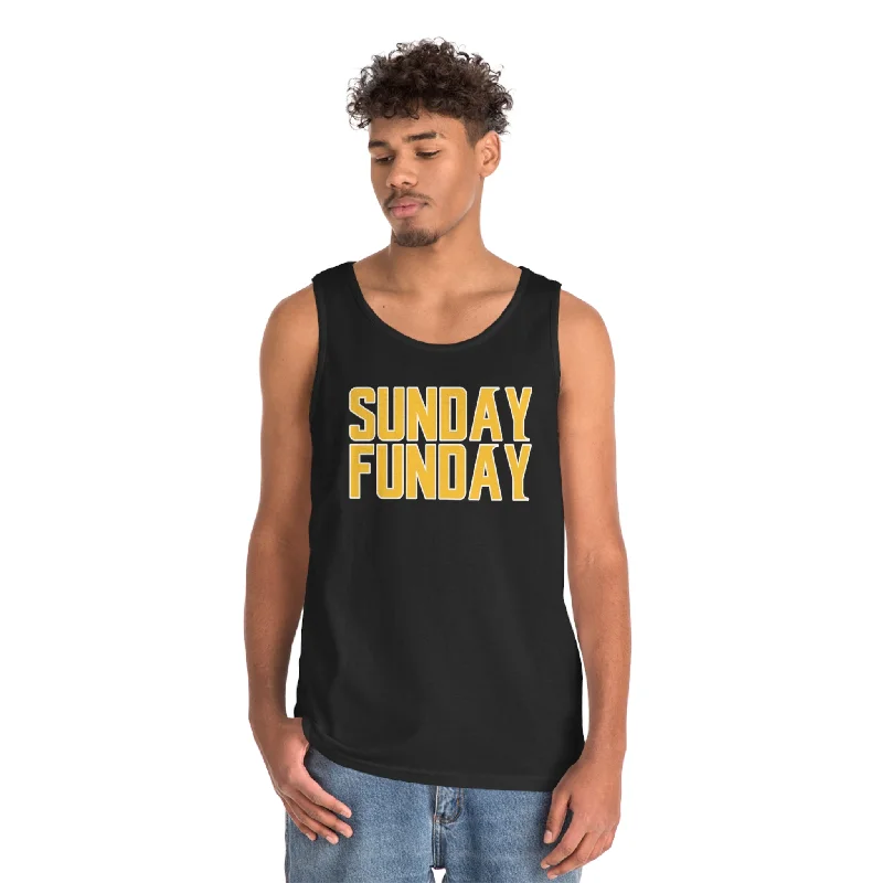 Unisex Heavy Cotton Tank Top - SUNDAY FUNDAY