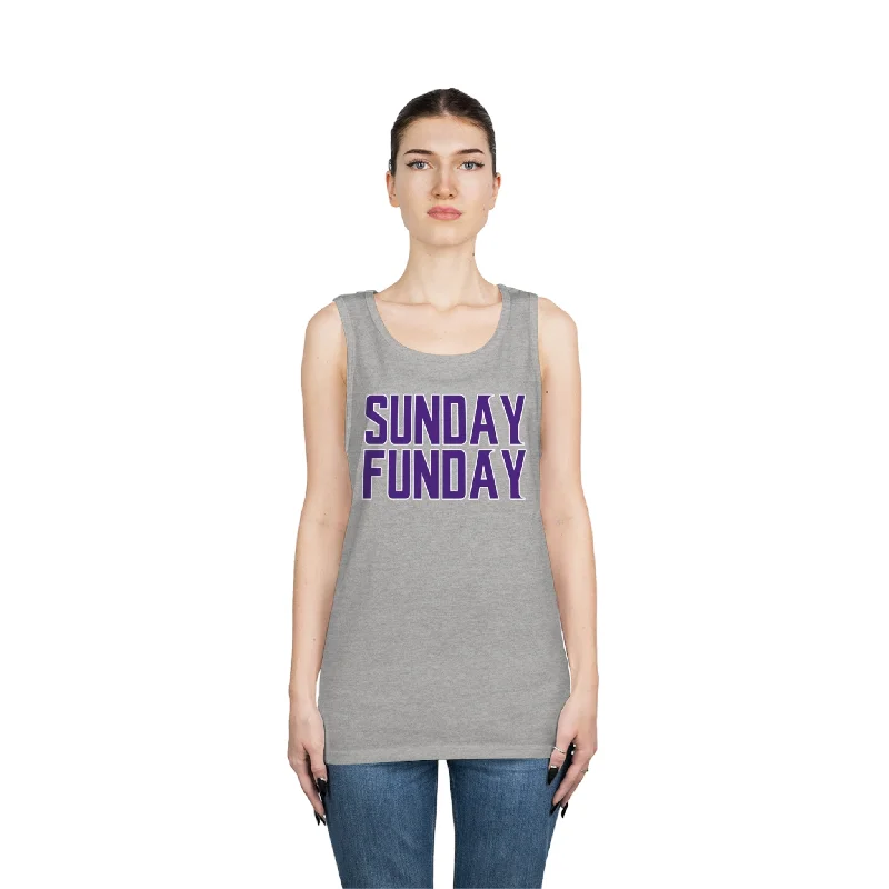 Unisex Heavy Cotton Tank Top - SUNDAY FUNDAY