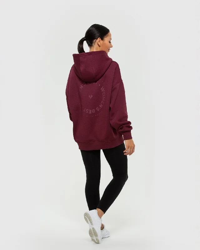 Comfort Oversized Hoodie | Dark Cherry