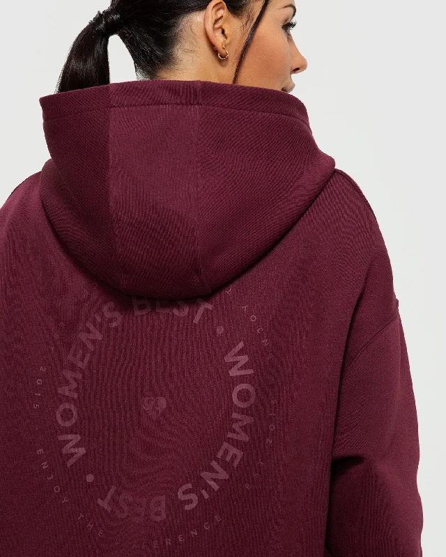 Comfort Oversized Hoodie | Dark Cherry