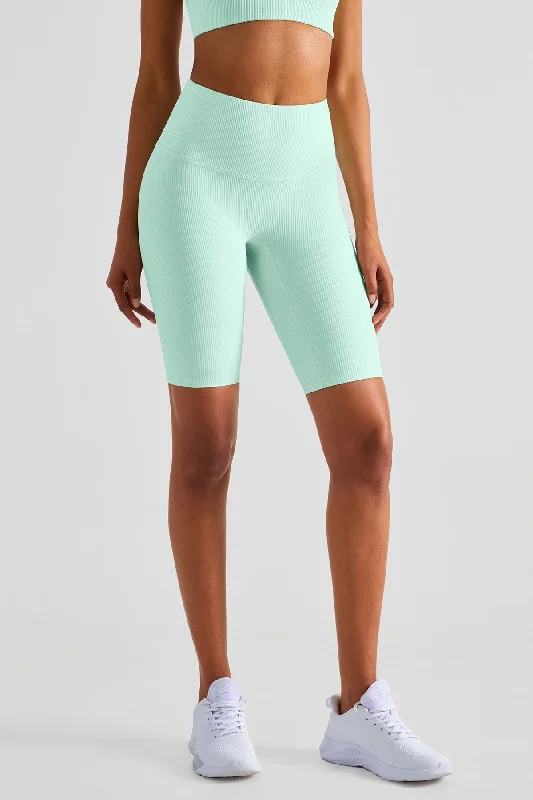 Ribbed Seamless Yoga Shorts