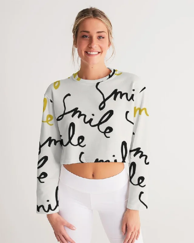 AKH Smile Women's Cropped Sweatshirt