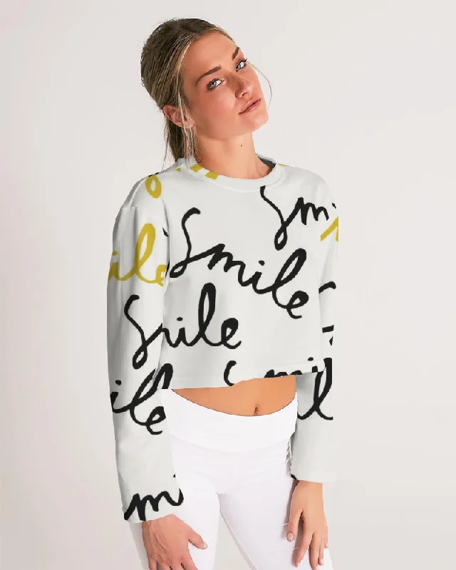 AKH Smile Women's Cropped Sweatshirt