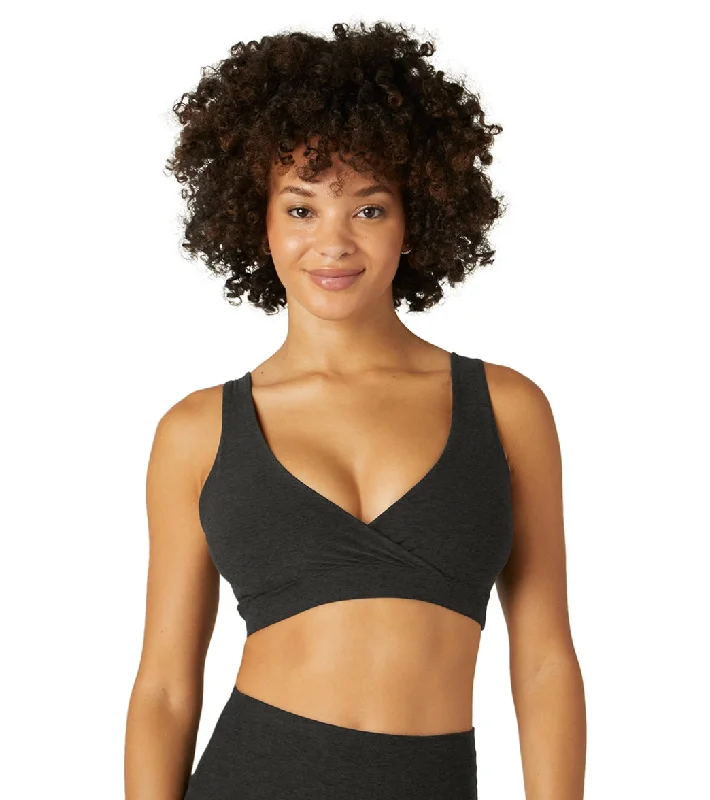 Beyond Yoga Spacedye Crossover Bra Darkest Night