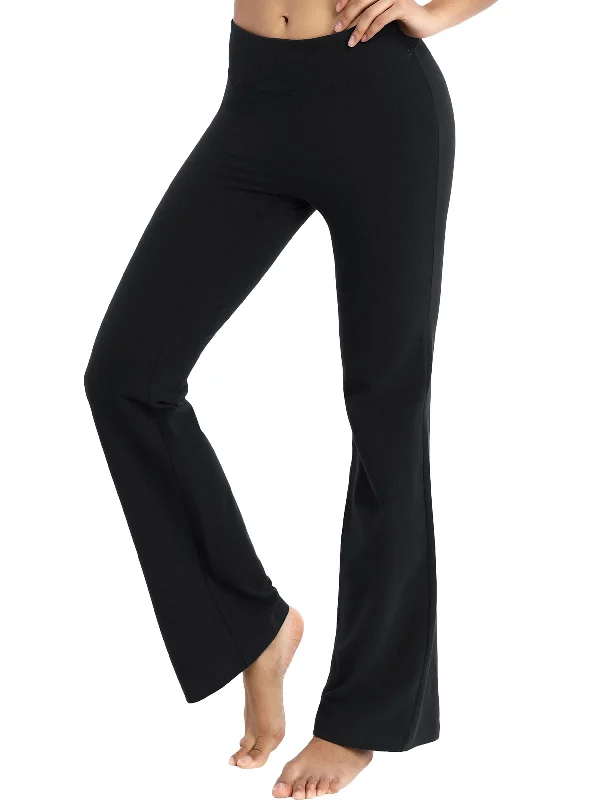 29"" 31"" 33"" 35"" Cotton Bootcut Leggings black ins