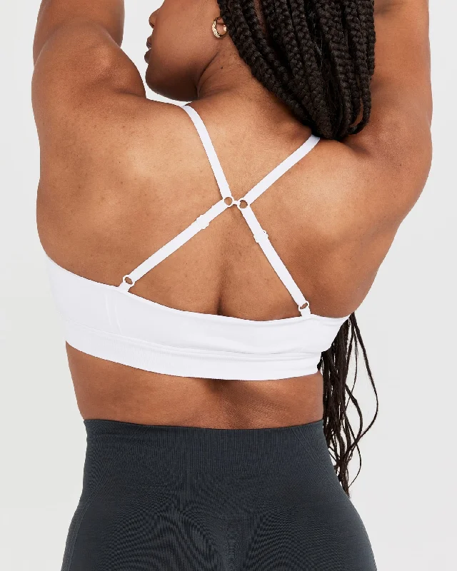 Effortless Micro Bralette | White