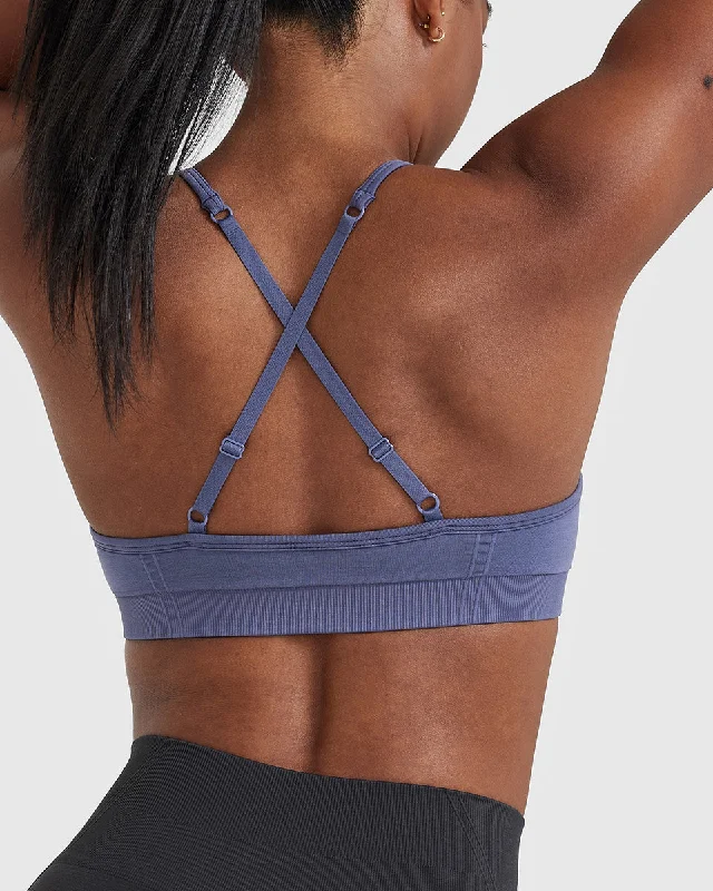 Effortless Strappy Bralette | Slate Blue