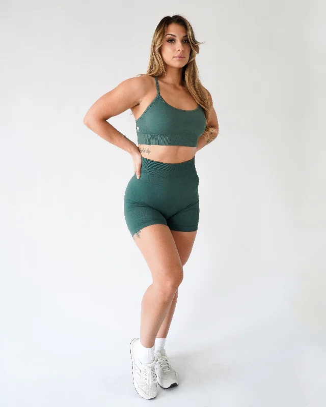 ENHANCE ADJUSTABLE SPORTS BRA - Forest