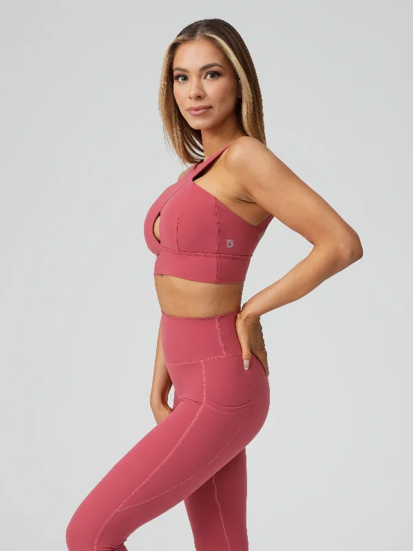 Harmony Halter Sports Bra - Terracotta