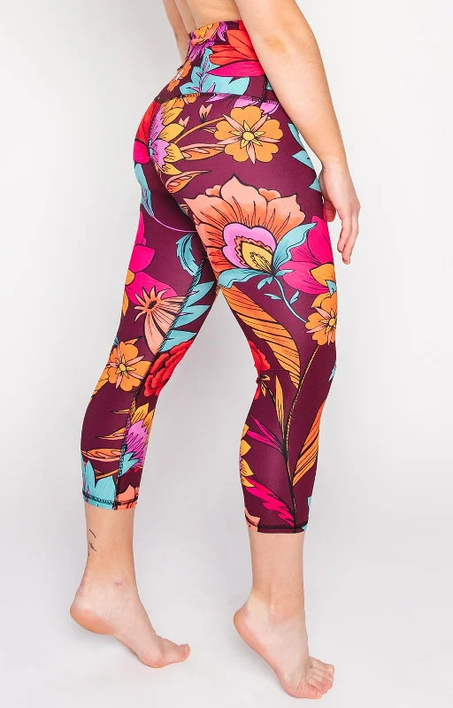 Indie Flow Printed Yoga Crops