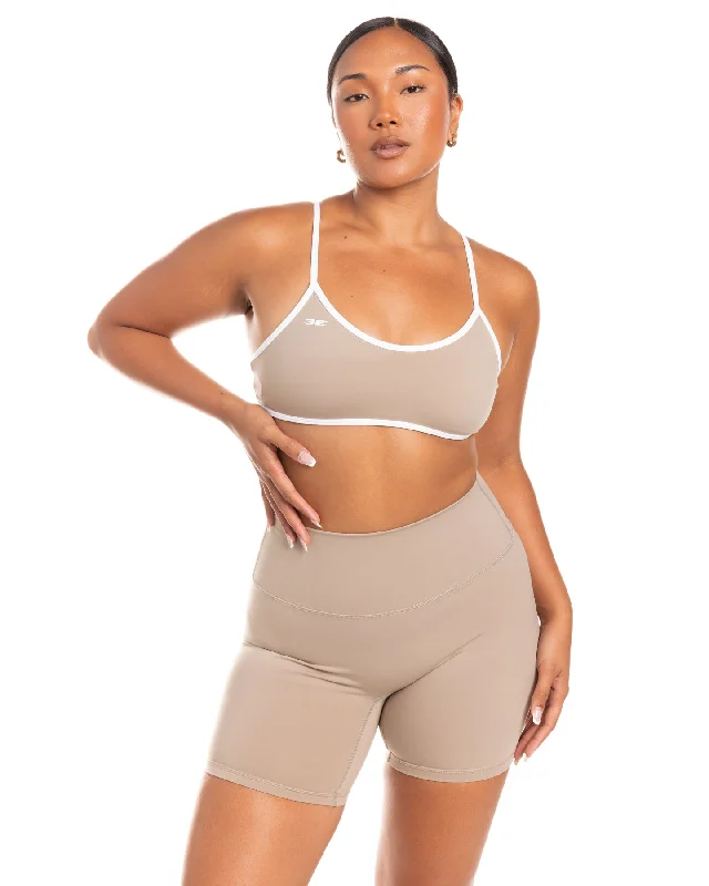 Micro Contrast Bra - Vintage Khaki