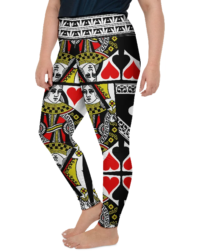 Queen of Hearts Plus Size Leggings