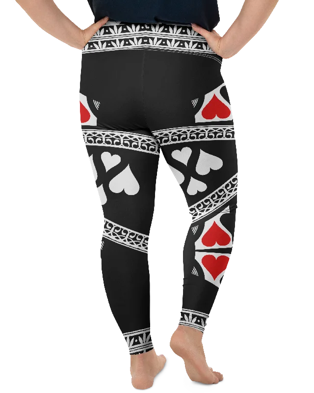 Queen of Hearts Plus Size Leggings