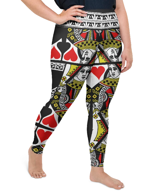 Queen of Hearts Plus Size Leggings