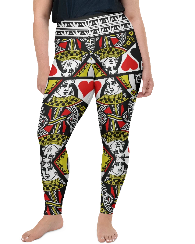 Queen of Hearts Plus Size Leggings