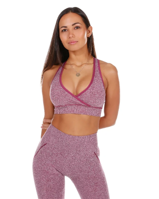 Seamless Vantage Bra - Berry