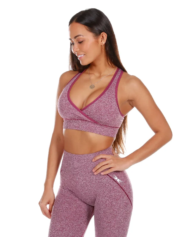 Seamless Vantage Bra - Berry