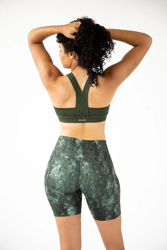 Handful Y-Back Bra - JunipHer (Forest Green)