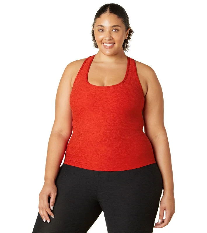 Beyond Yoga Plus Size Spacedye Step Up Racerback Tank Red Hot-Siren