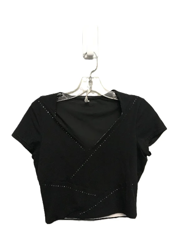 Black Athletic Top Short Sleeve By Athleta, Size: S