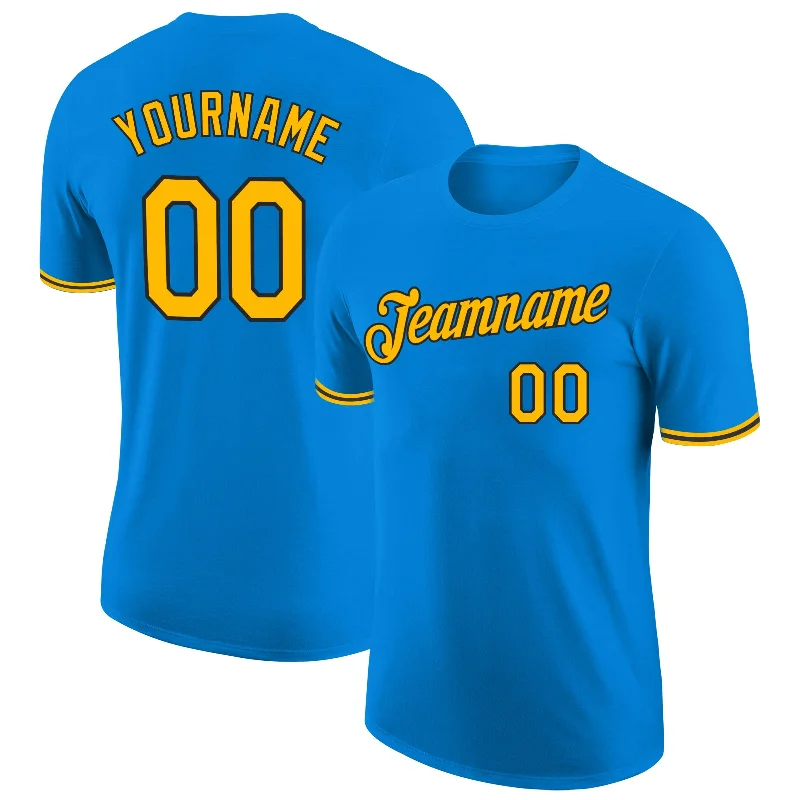 Blue Gold-Black Performance T-Shirt