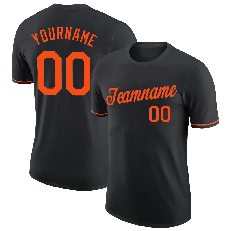 Black Orange Performance T-Shirt