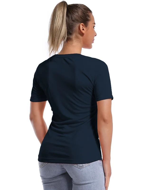 Short Sleeve Athletic Shirts darknavy