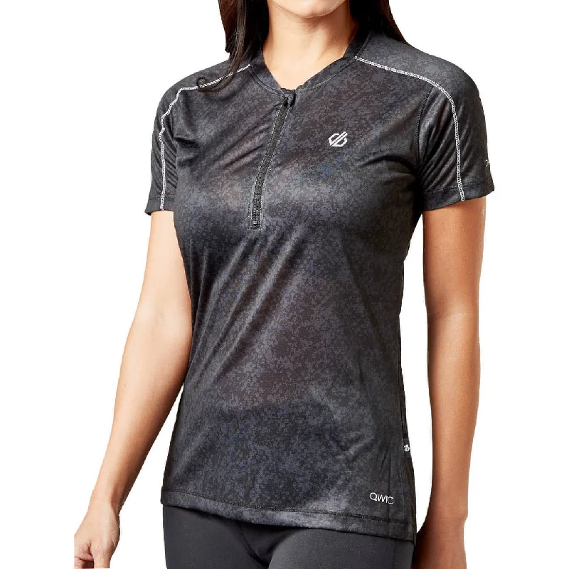 Dare2B Theory Short Sleeve Womens Cycling Jersey - Black