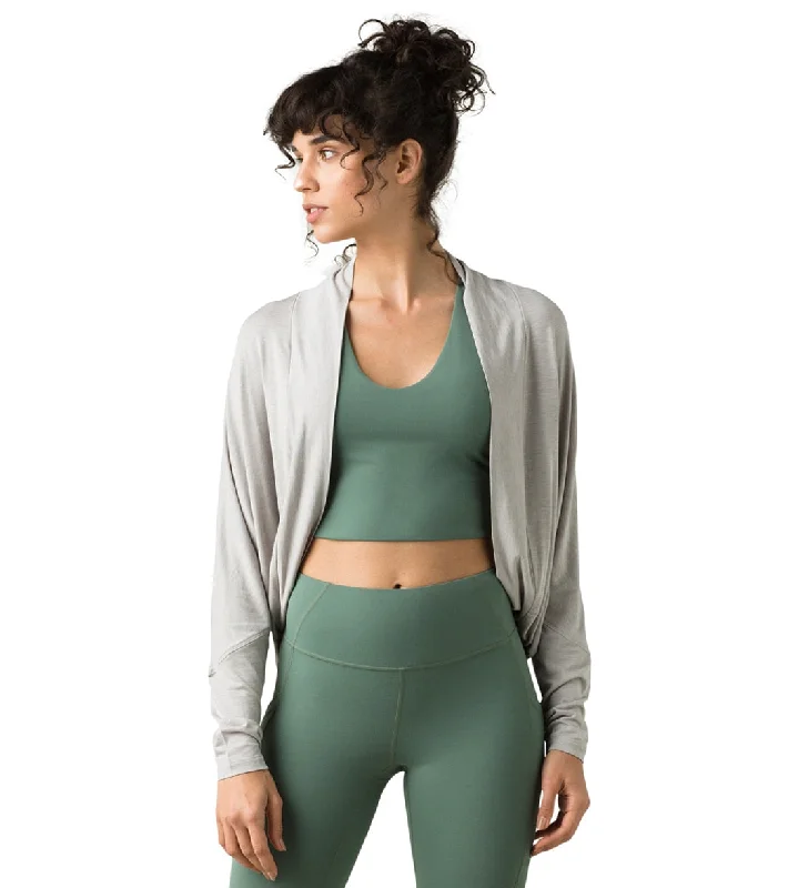 prAna Foundation Shrug Light Grey Heather