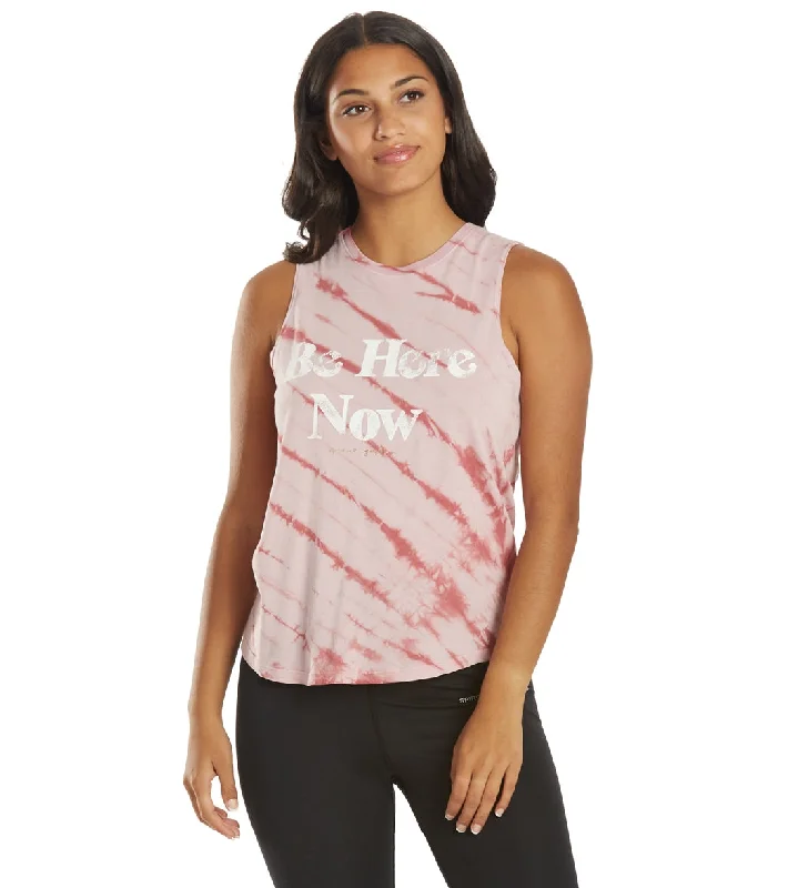 Spiritual Gangster Now Muscle Tank Winter Rose Tie Dye