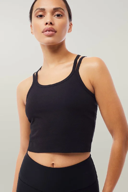 Double Strap Top (Black)