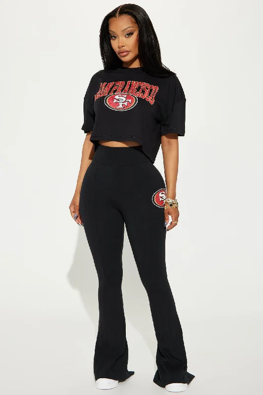 49ers Fit And Flare Pant - Black